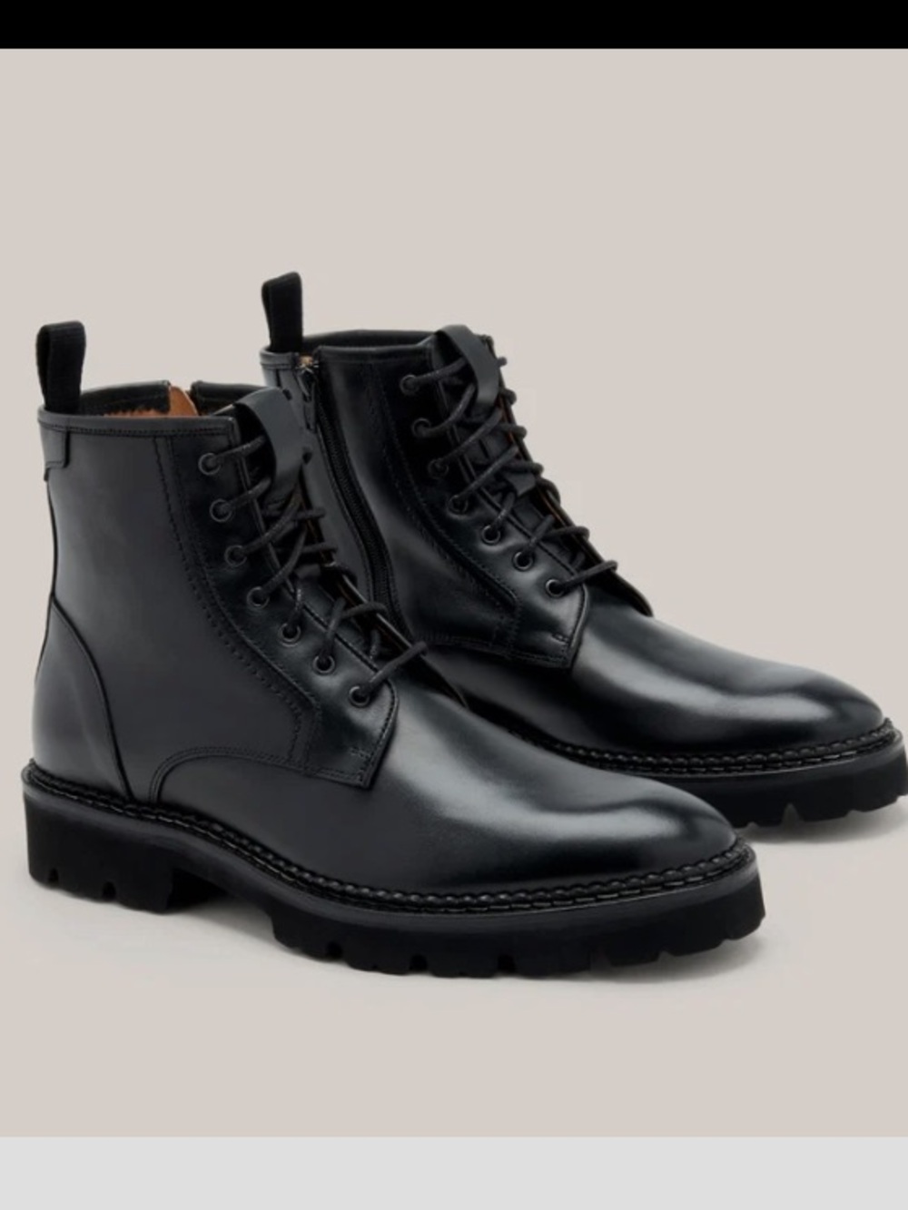 Gentle Souls men’s Almada  Leather Boots, Black, Size 9, NWOT